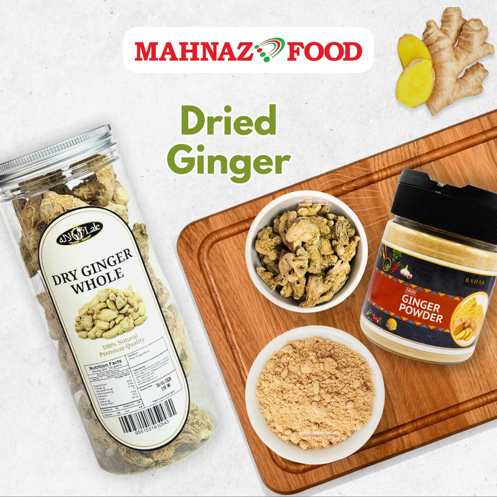 Herbs & Spices | Ginger Powder & Dried Ginger | Serbuk Halia & Halia Kering | Premium Natural Spice