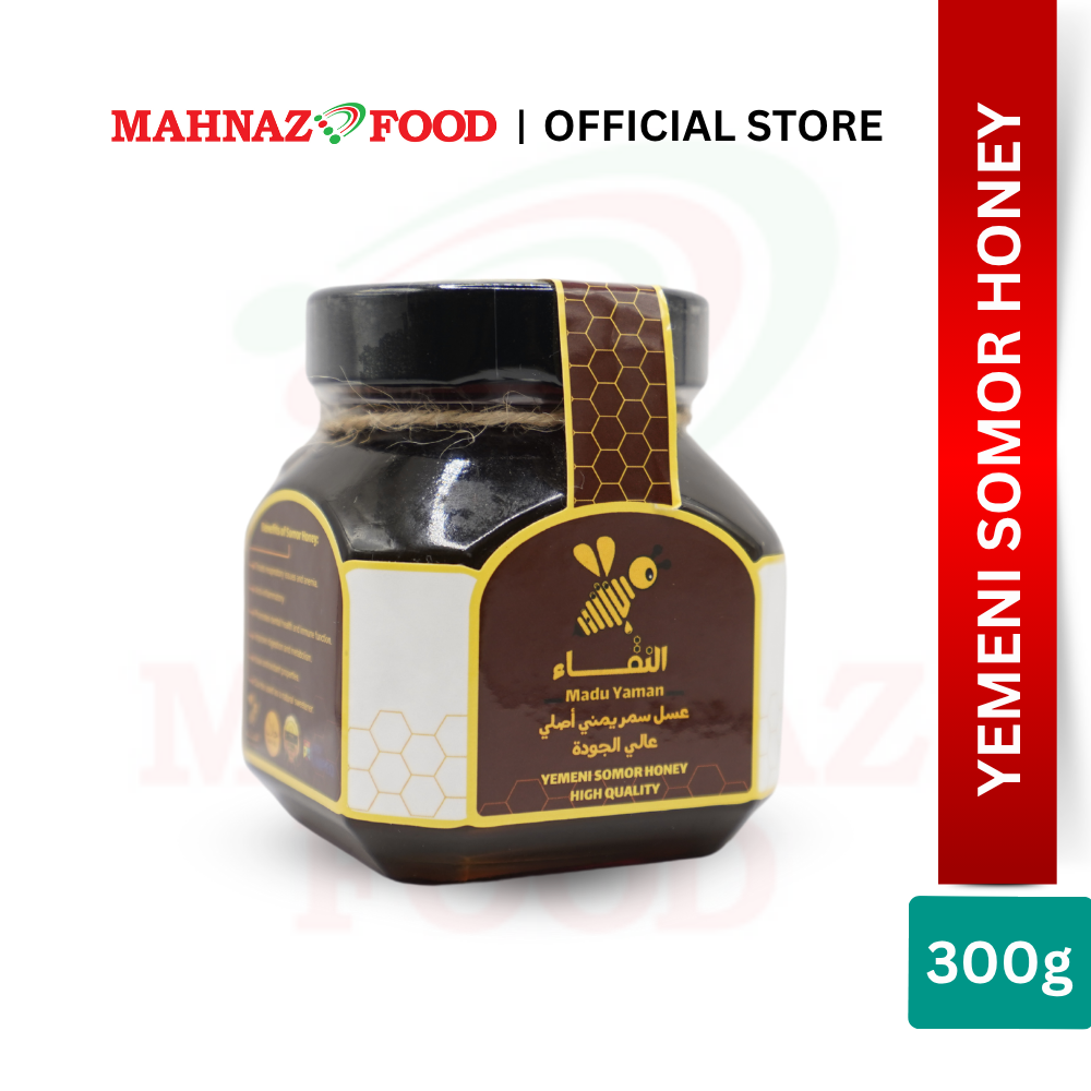 Mahnaz Food Yemeni Somor Honey 300g Natural Wild Honey | Madu Hutan Semulajadi