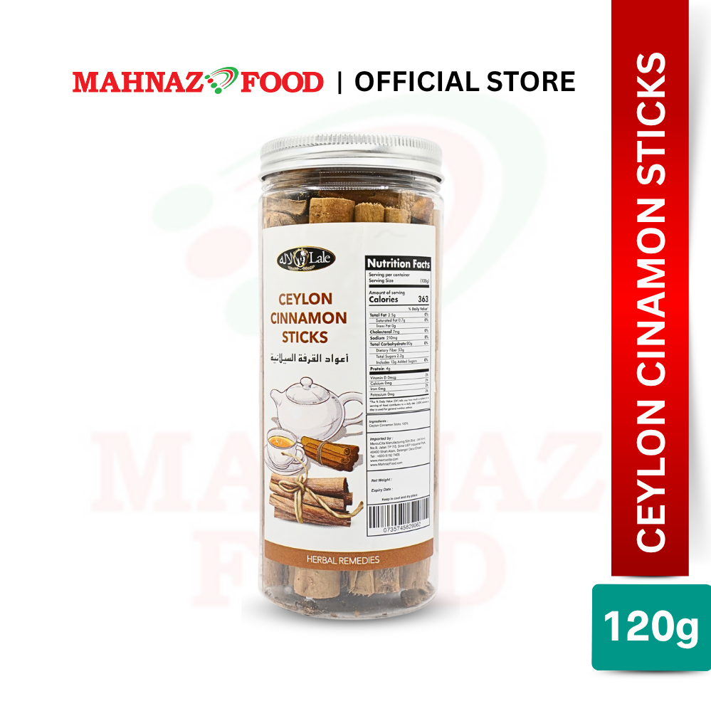 Mahnaz Food Lale Ceylon Cinnamon Stick 120G
