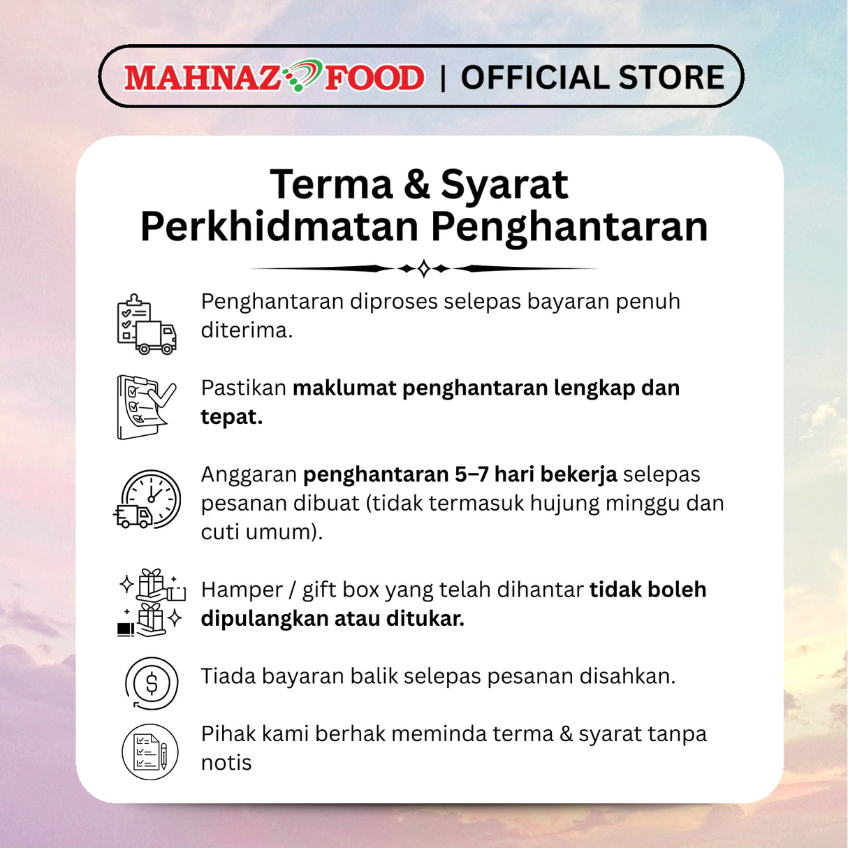 Mahnaz Food Blue Serenity Collection | Gift Box