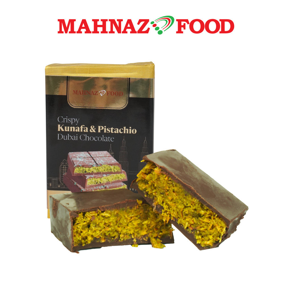 Mahnaz Food Lale Dubai Coklat Kunafa Dengan Pistachio