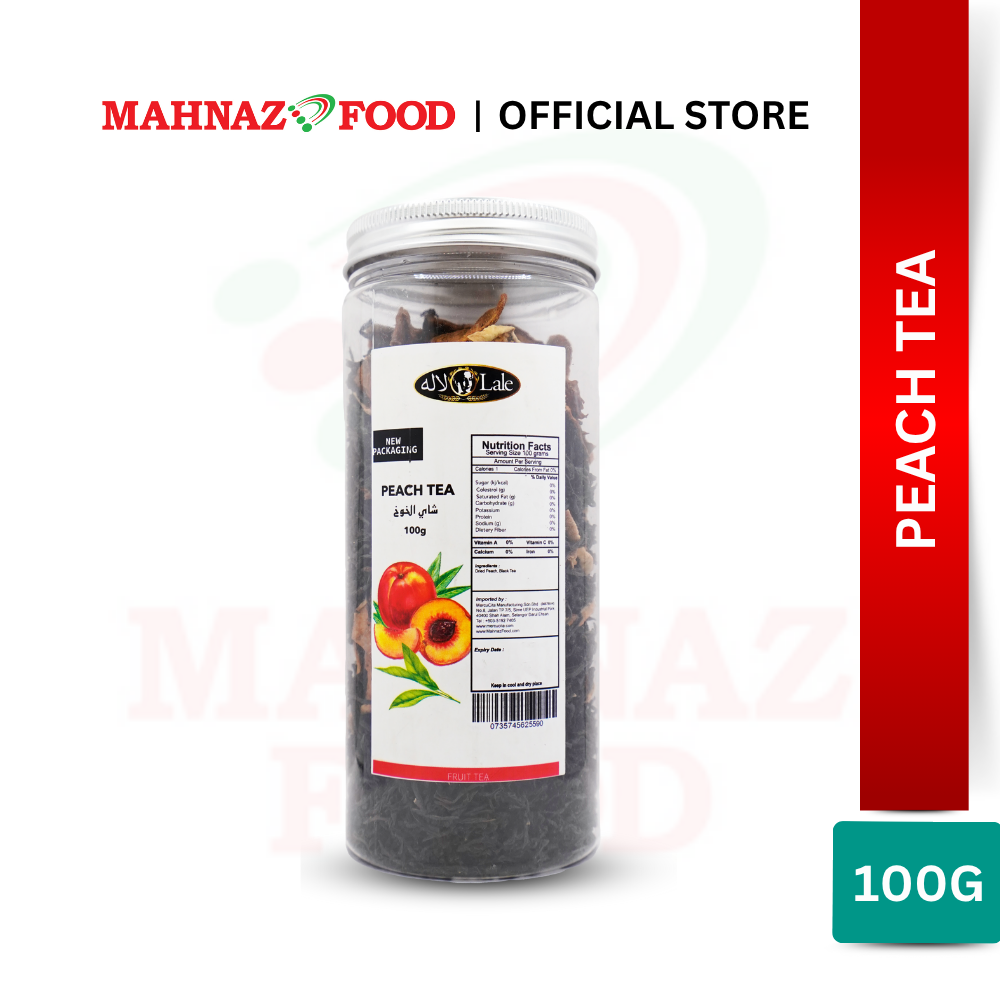 MAHNAZ FOOD Peach Tea Herbal Leaf Healthy Small Pack (100g) | Teh Buah Pic