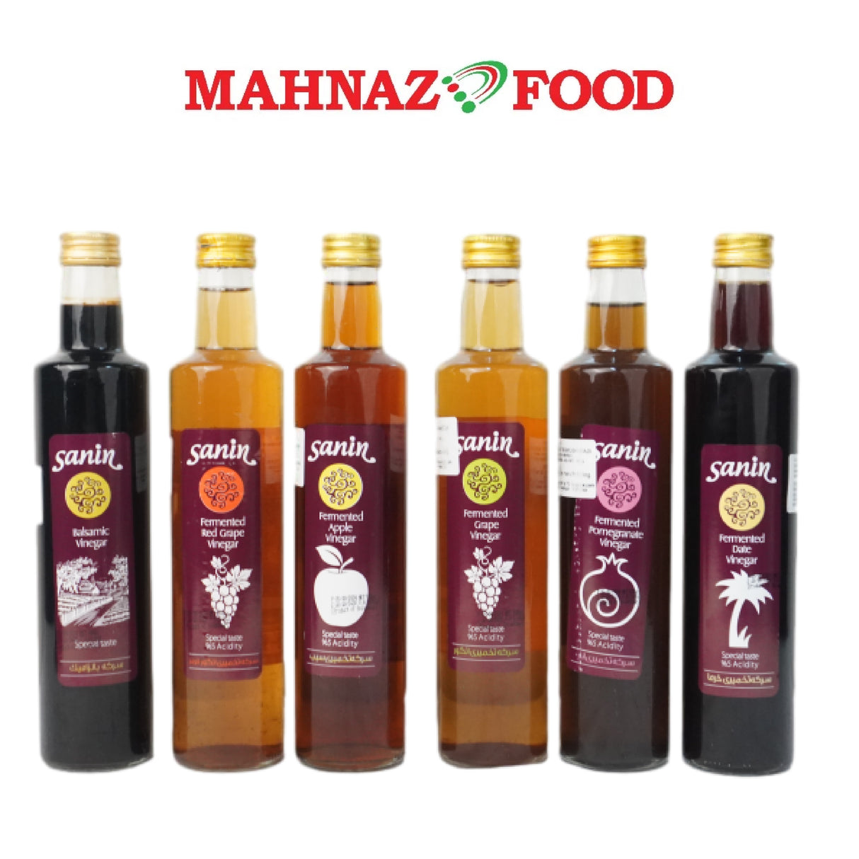 Mahnaz Food Sanin Fermented Grape Vinegar 500ml