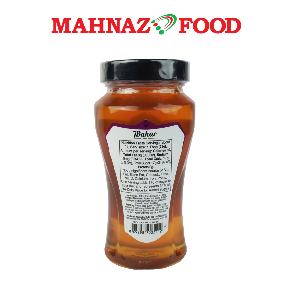 Mahnaz Food 7Bahar Acacia honey 500g