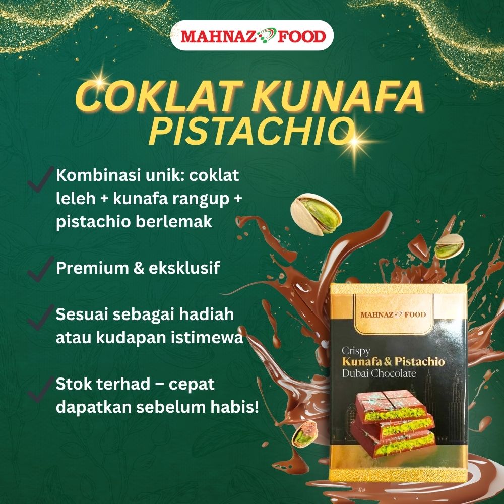 Mahnaz Food Lale Dubai Chocolate Kunafa With Pistachio