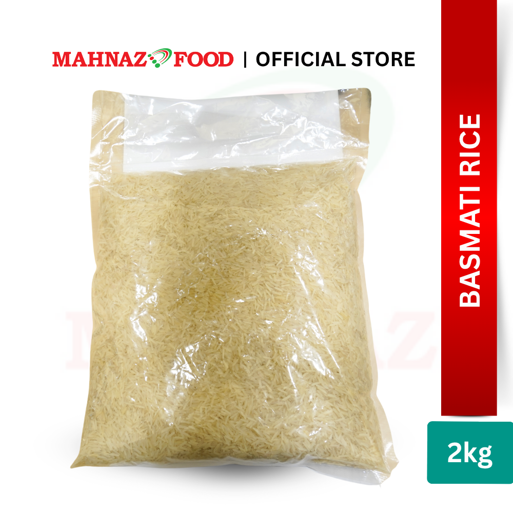Mahnaz Food Basmati Rice 1KG / 2KG | Beras Basmati Premium Aromatic Long Grain