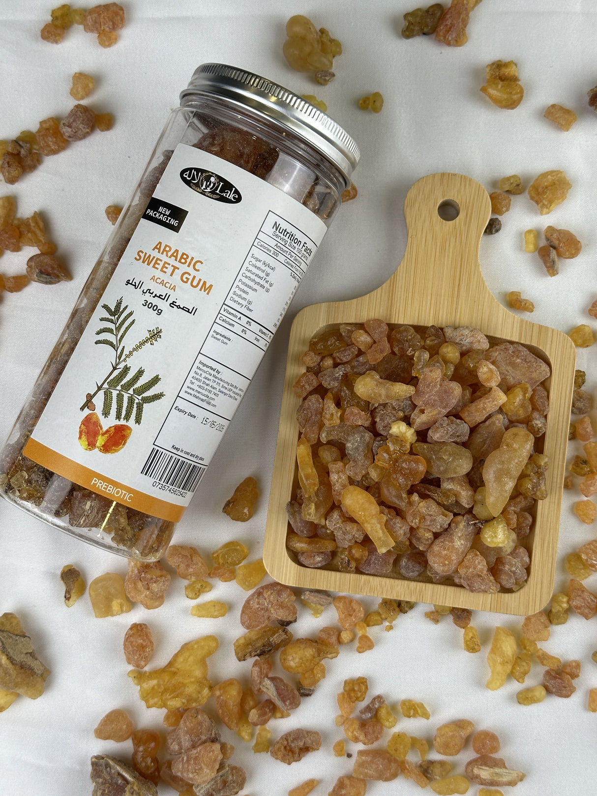 Mahnaz Food Arabic Sweet Gum Healthy Small Dry Snack Packet 300G