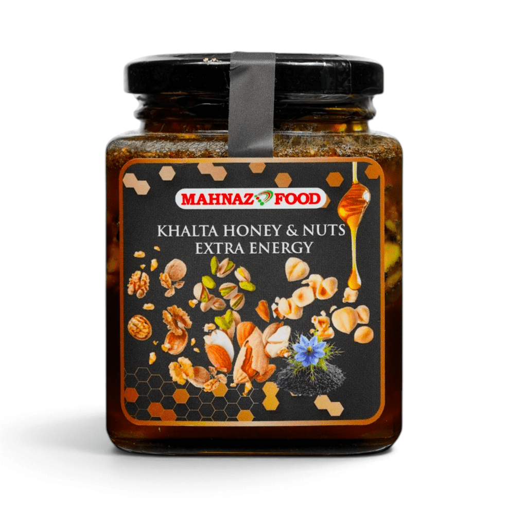 Mahnaz Food | Honey | Khalta Honey & Nuts Extra Energy | 400g