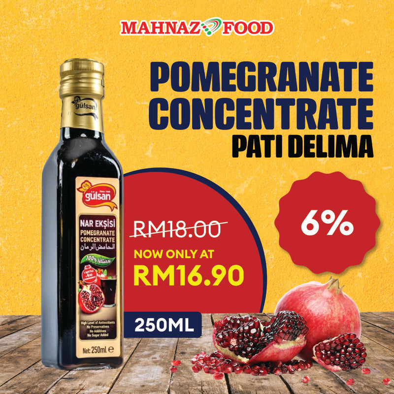 Mahnaz Food Gulsan Pomegranate Concentrate Pati Delima (250Ml / 1L)
