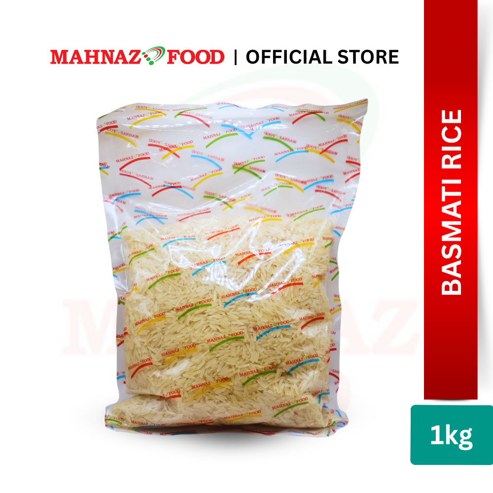 Mahnaz Food Basmati Rice 1KG / 2KG | Beras Basmati Premium Aromatic Long Grain