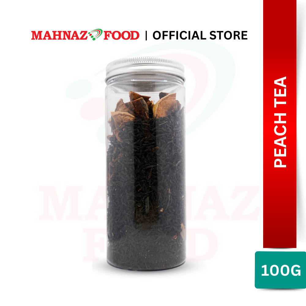 MAHNAZ FOOD Peach Tea Herbal Leaf Healthy Small Pack (100g) | Teh Buah Pic