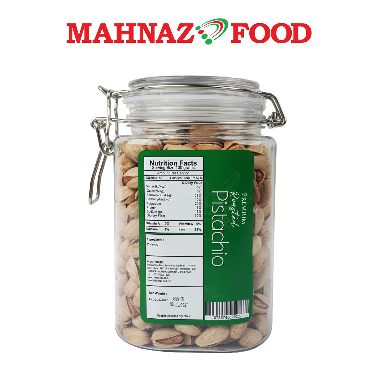 Mahnaz Food Premium Pistachio 600G