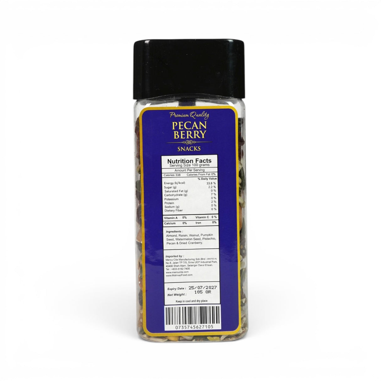 Nut | Mix Nut | Pecan Berry Mix | 185g