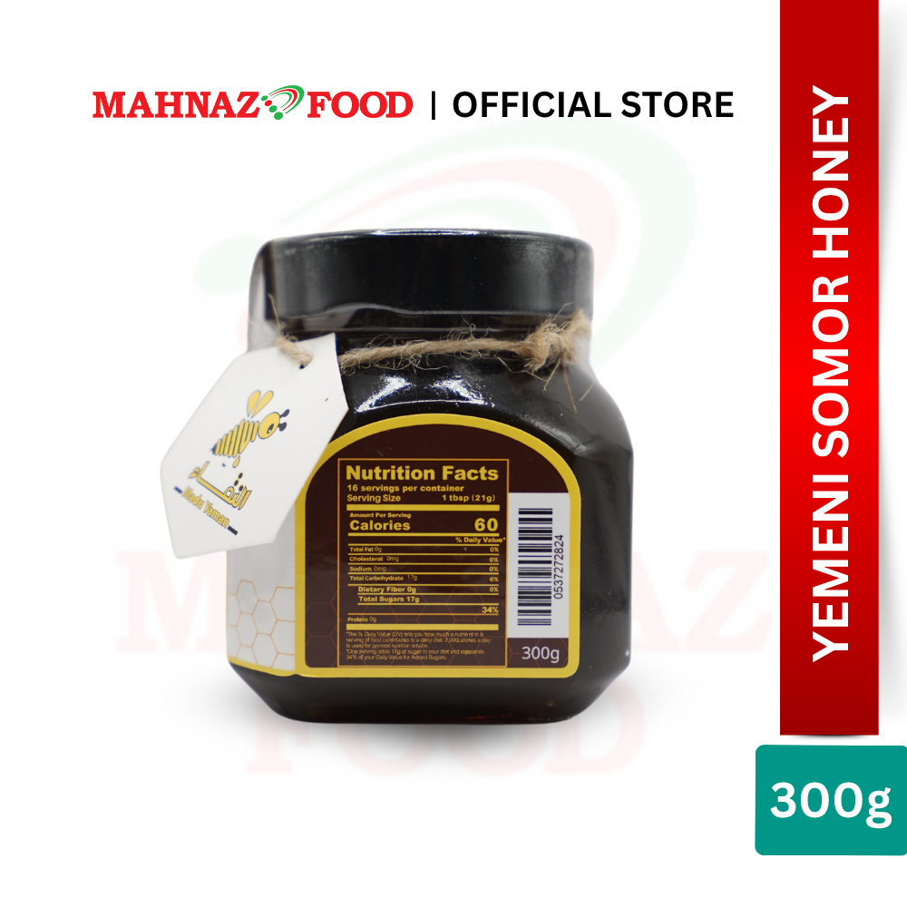 Mahnaz Food Yemeni Somor Honey 300g Natural Wild Honey | Madu Hutan Semulajadi