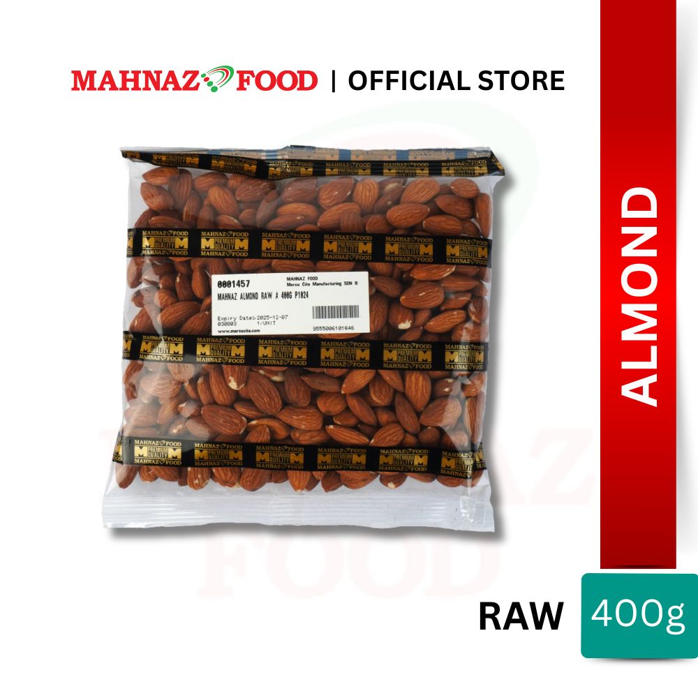 Mahnaz Food Almond Badam Mentah 400g