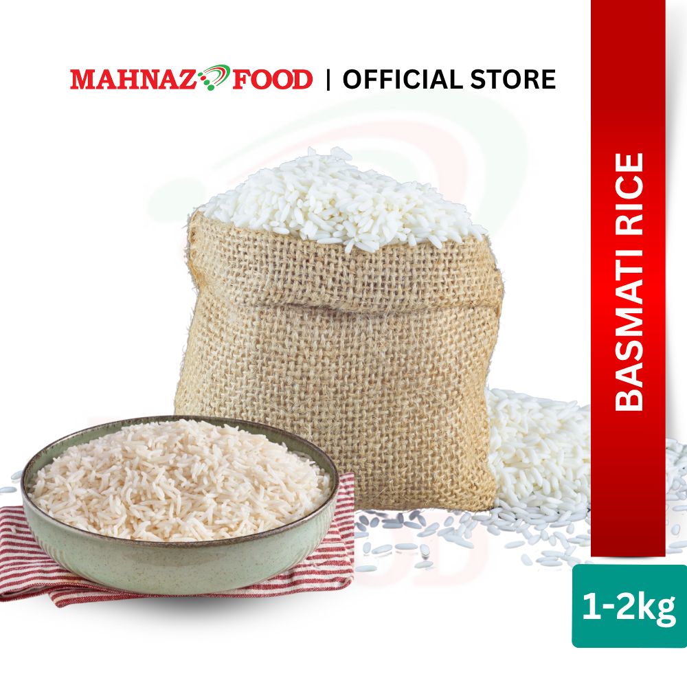 Mahnaz Food Basmati Rice 1KG / 2KG | Beras Basmati Premium Aromatic Long Grain