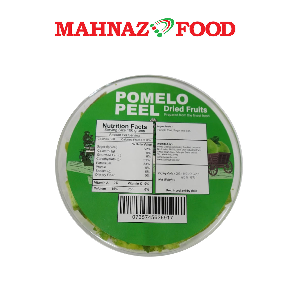 Mahnaz Food Dried Pomelo 400g
