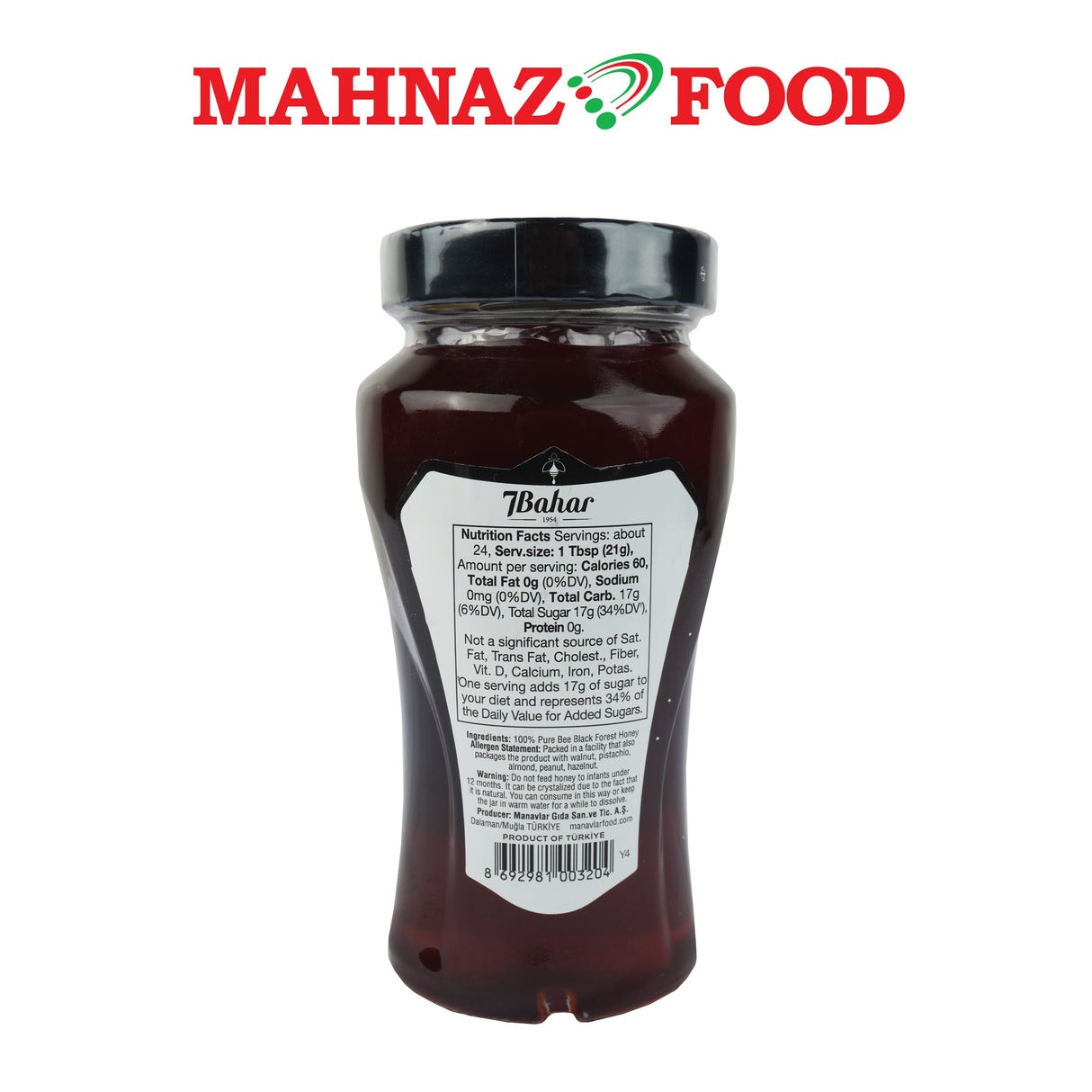 Mahnaz Food 7Bahar Forest Honey 500g