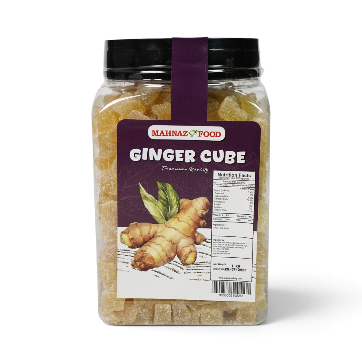 Dried Fruit | Ginger | Slice / Cube | 170g / 220g / 300g / 500g / 1kg