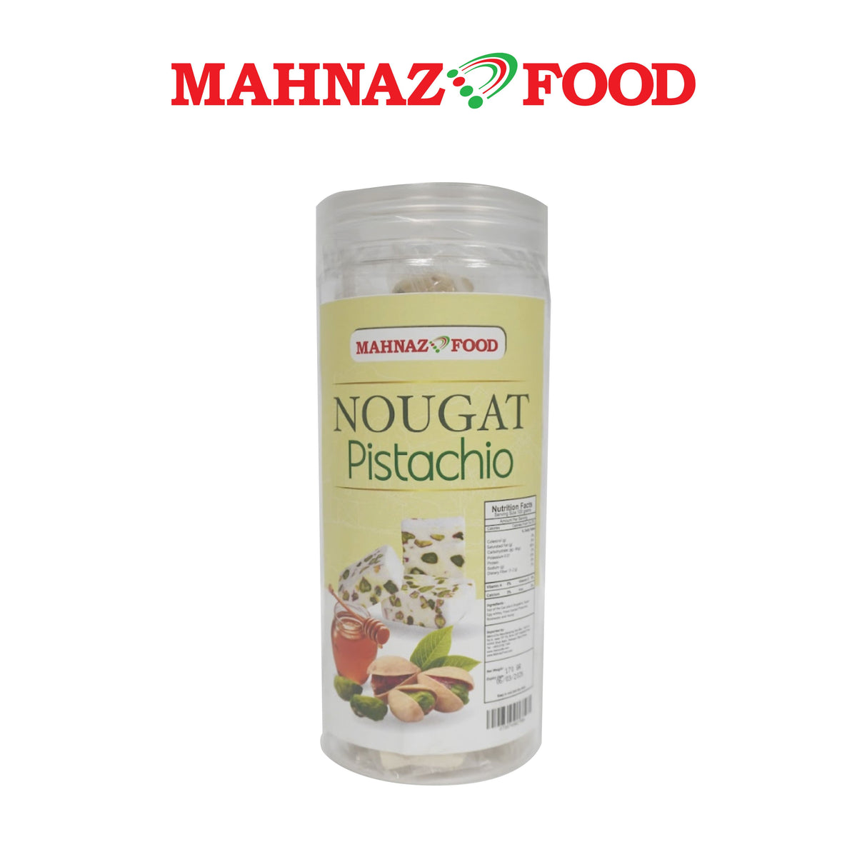 Mahnza Food Nougat Pistachio 170g Jar