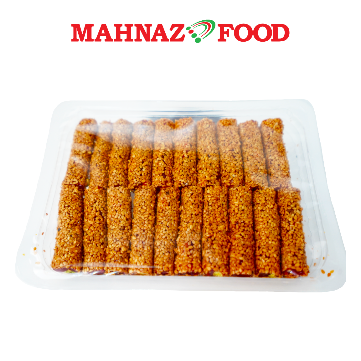 Mahnaz Food Lokum Kazani Turkish Delight Pomegranate Sesame And Pistachio Finger Delight 250g Made in Turkey