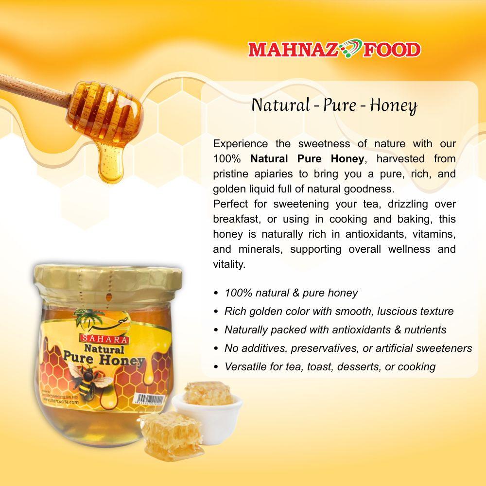 Mahnaz Food - Sahara Natural Pure Honey Iran (250G / 500G / 900G)