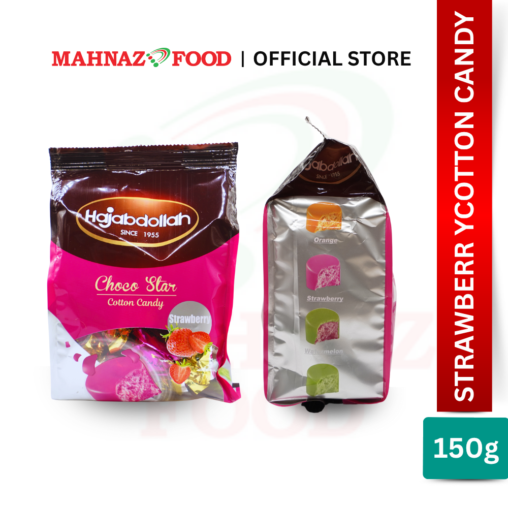 Hajabdollah Assorted Cotton Candy 150G | Halva Pashmak Iran | Milky / Orange / Strawberry | 棉花糖 Iran | Gula-Gula Kapas