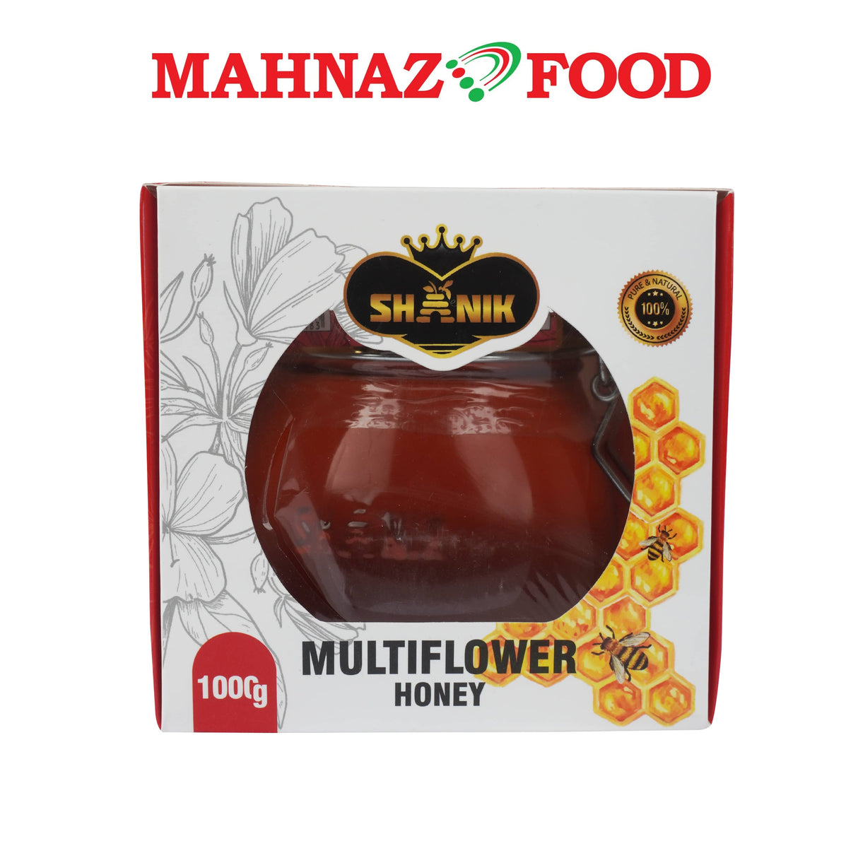 Mahnaz Food Shanik Multiflower Honey 1kg