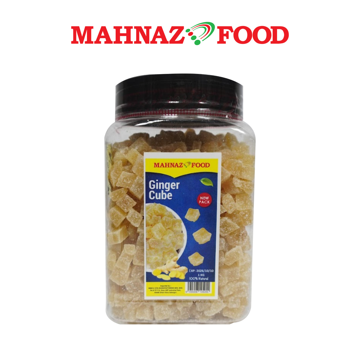 Mahnaz Food Dried Ginger Cube 1kg