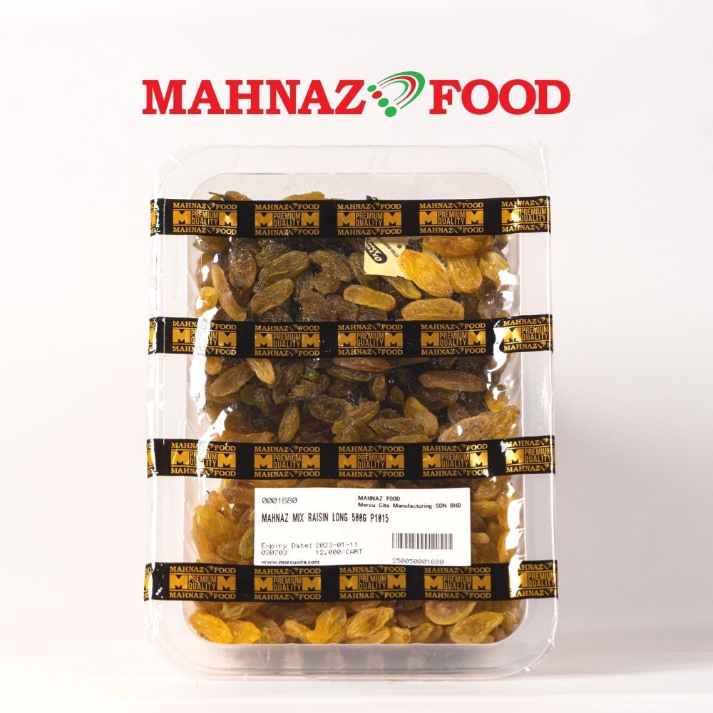 Makanan Mahnaz - Kismis Hijau Panjang/Kismis Hijau Panjang 500G/1Kg