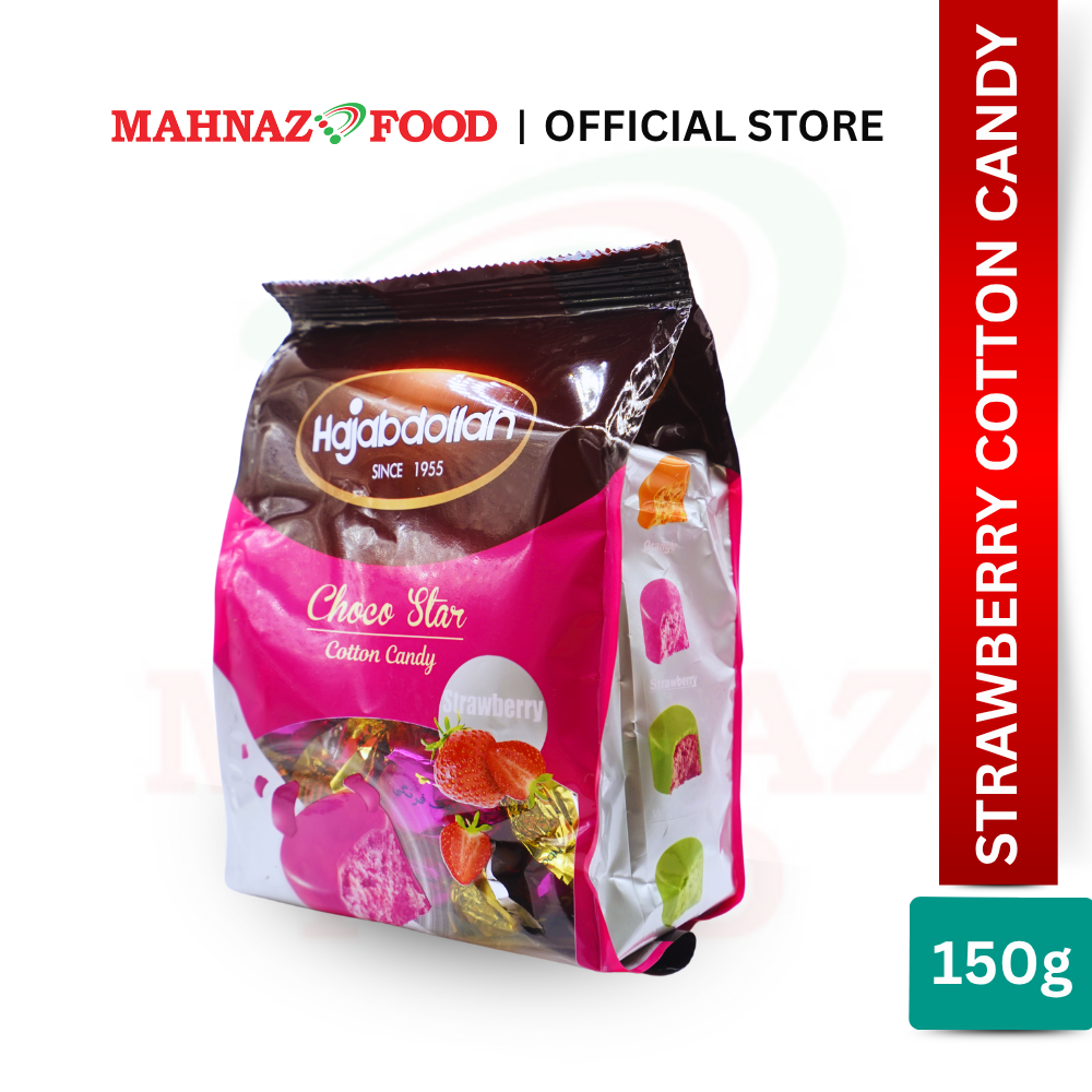 Hajabdollah Assorted Cotton Candy 150G | Halva Pashmak Iran | Milky / Orange / Strawberry | 棉花糖 Iran | Gula-Gula Kapas