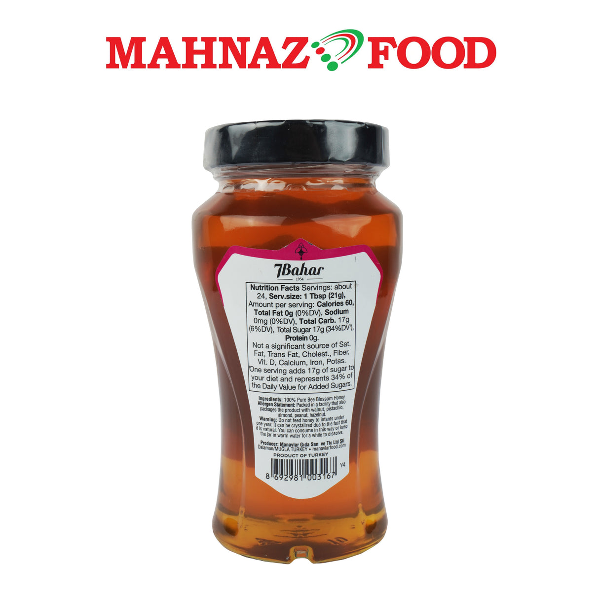Mahnaz Food 7Bahar Blossom Honey 500g