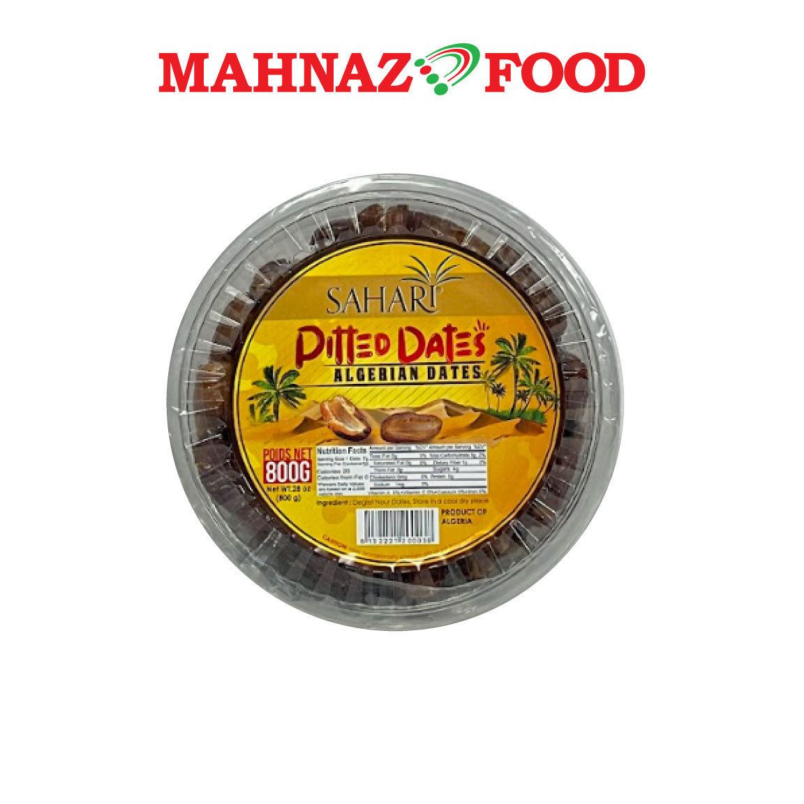 SAHARI PITTED DATES 800G