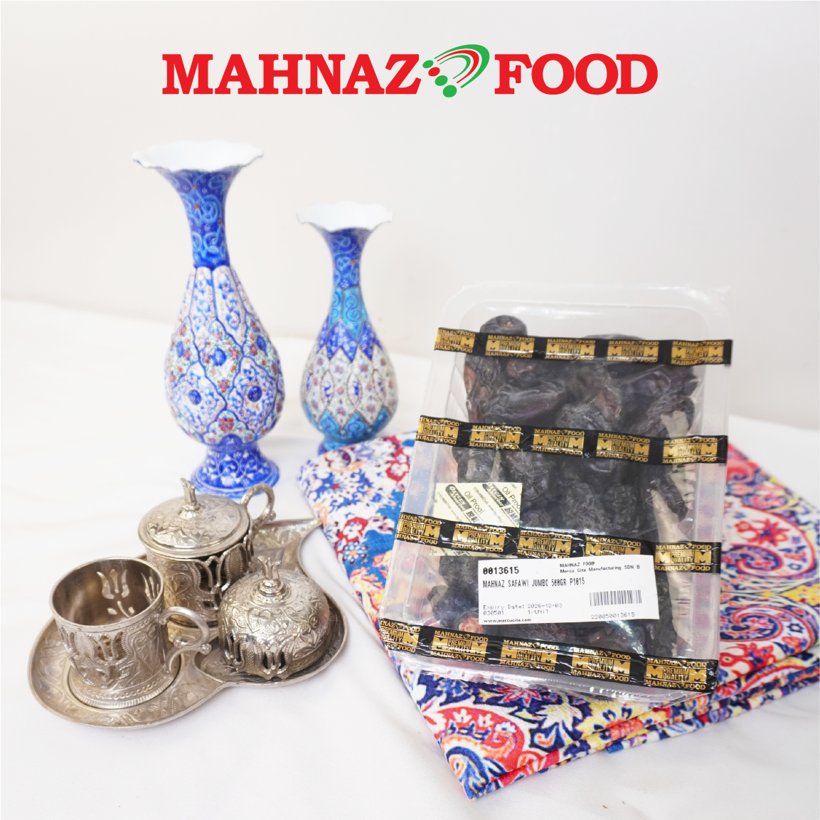Mahnaz Food Kurma Dates Safawi Jumbo 500g