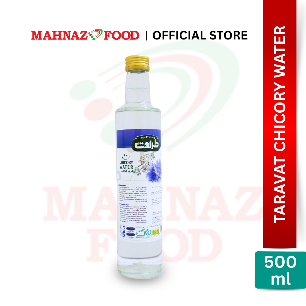 Mahnaz Food Taravat Chicory Water 500ml | Natural Digestive Drink | Detox & Wellness | Herbal Distillate | 菊苣水