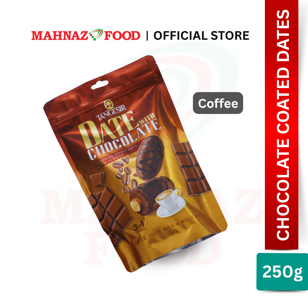 Mahnaz Food Tangesir Dates With Chocolate Cocoa / Gaz Sohan / Coffee / Strawberry / Milk / Assorted (250g)