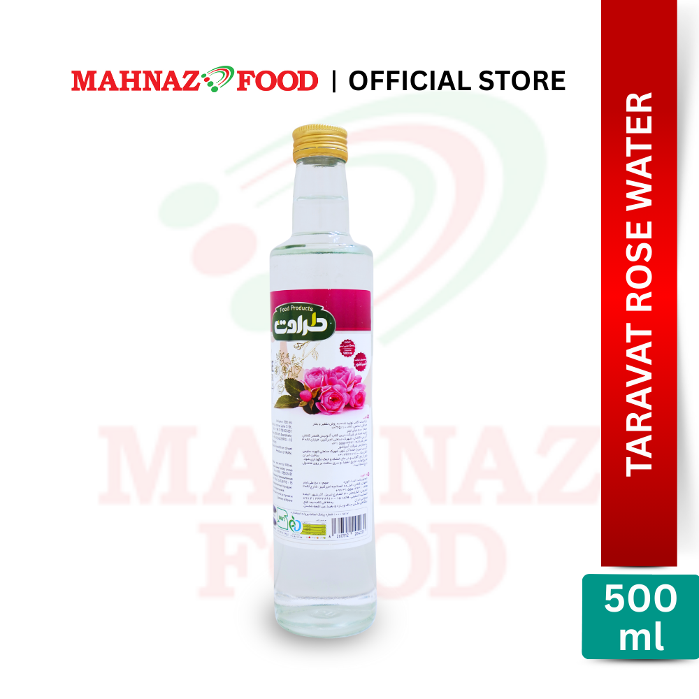 Mahnaz Food Taravat Rose Water 500ml | Natural Floral Water | Mood Booster & Relaxation | Air Mawar | 玫瑰花水