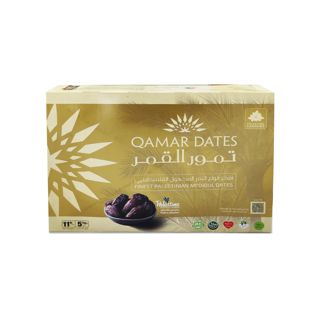 Mahnaz Food Qamar Finest Palestinian Medjoul Dates Large 5Kg