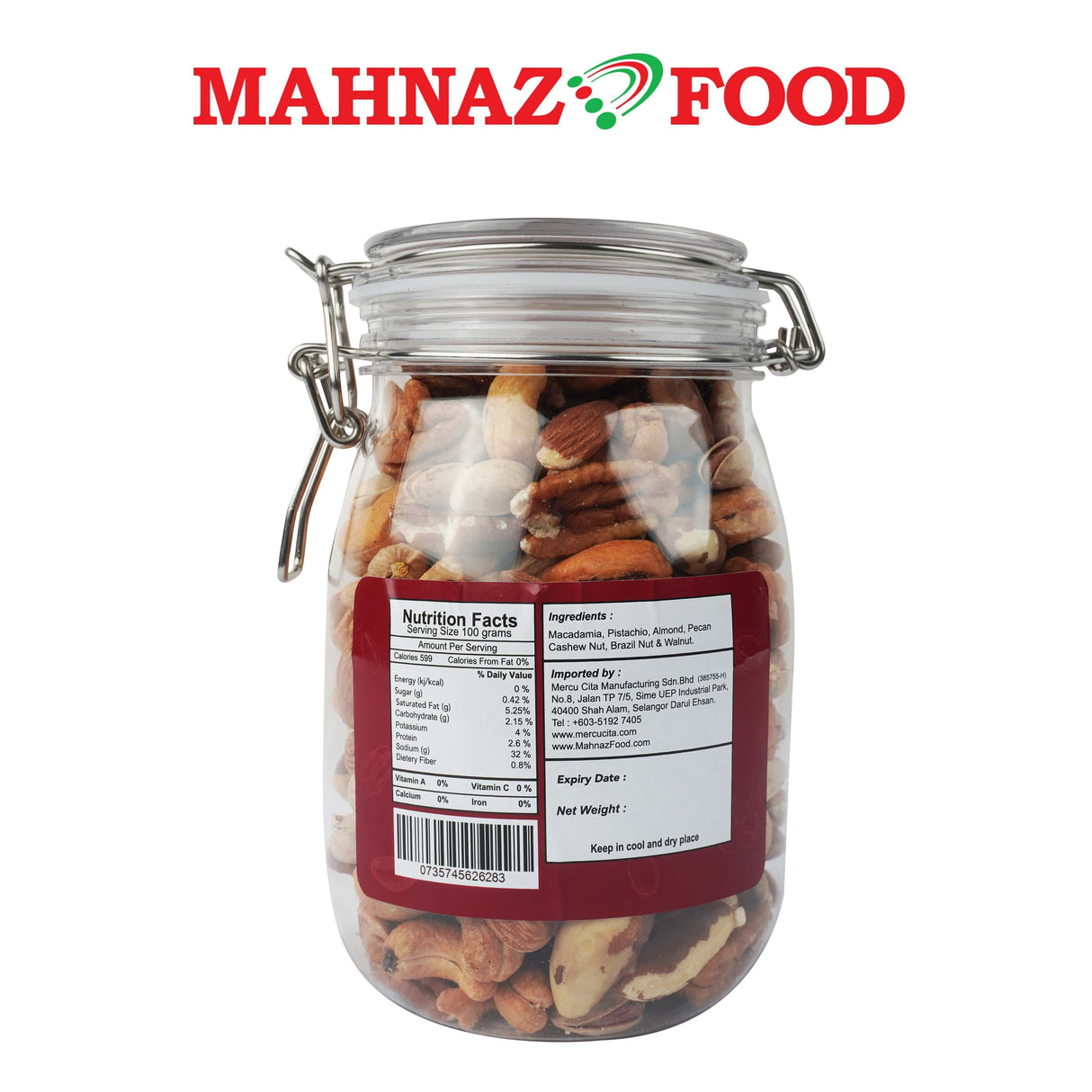 Mahnaz Food Premium Luxury Mixed Nuts 600G