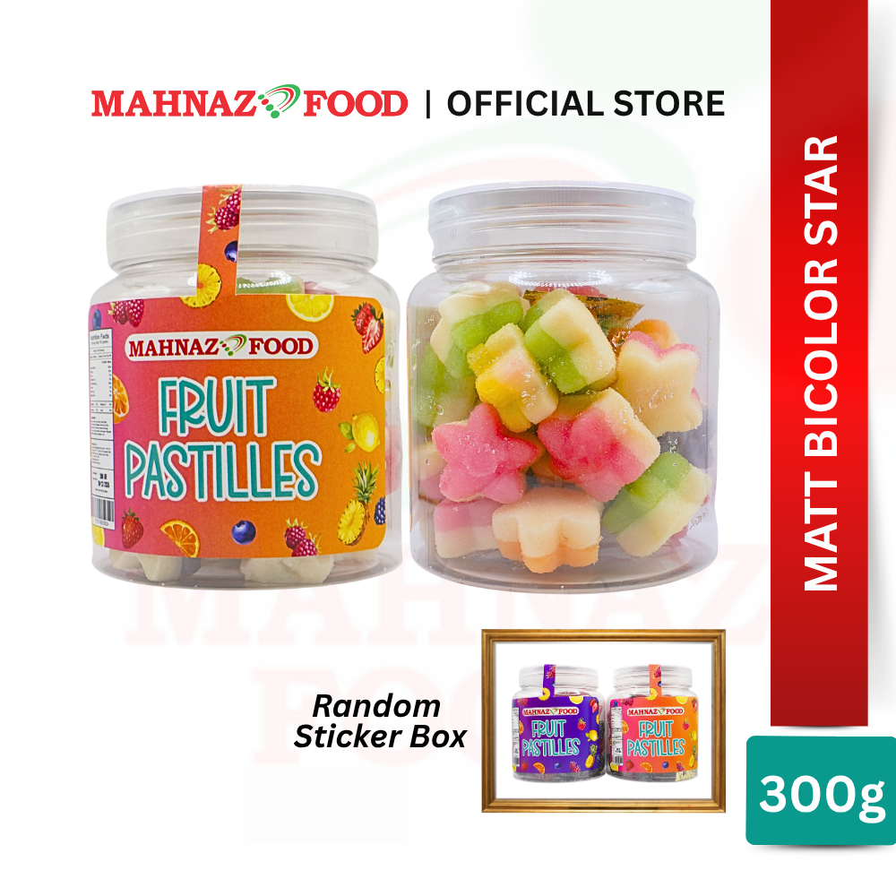 MAHNAZ FOOD JELLY FRUIT PASTILLE 300G