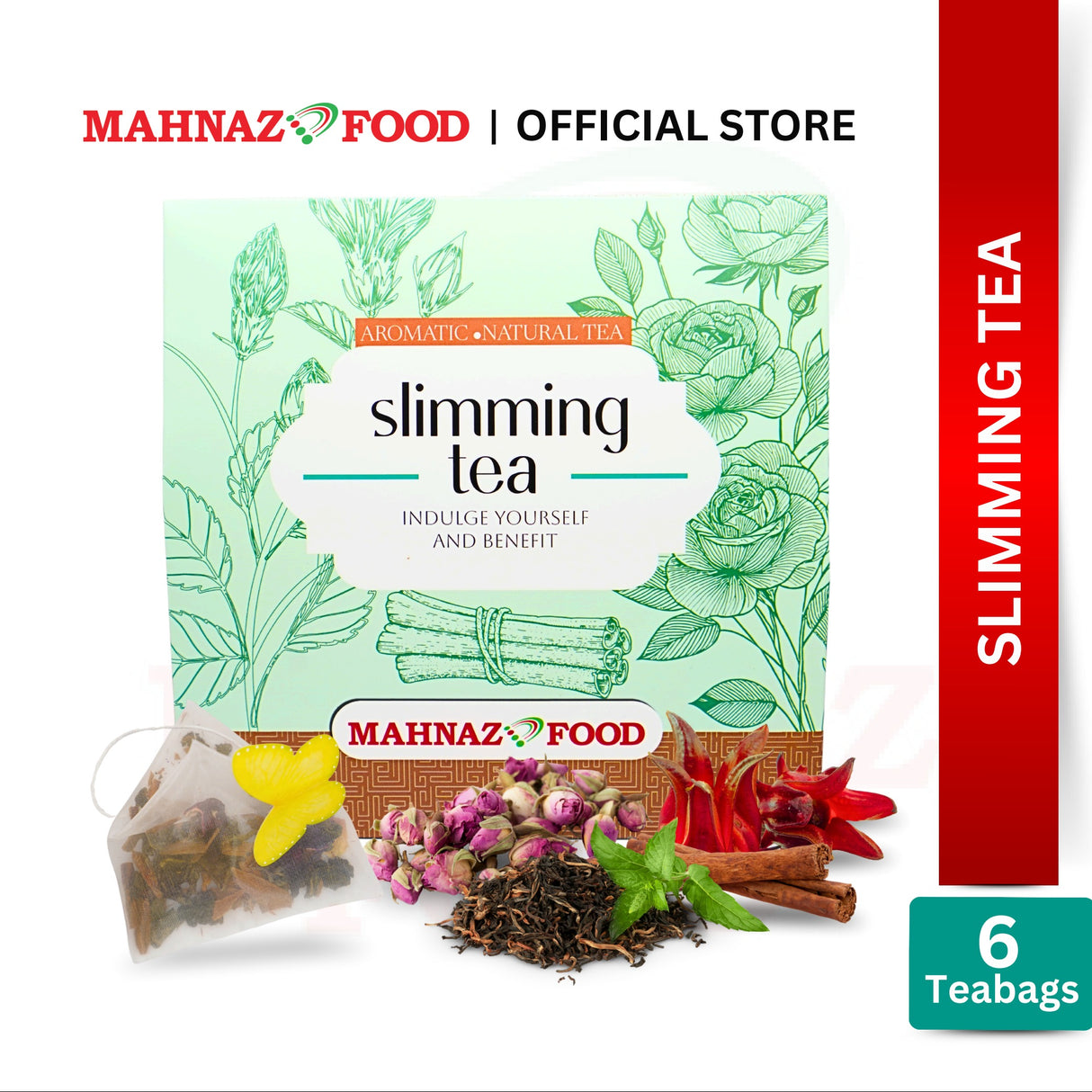 Mahnaz Food Slimming Tea Nutritious Herbal Tea Leaves Packet (120g)