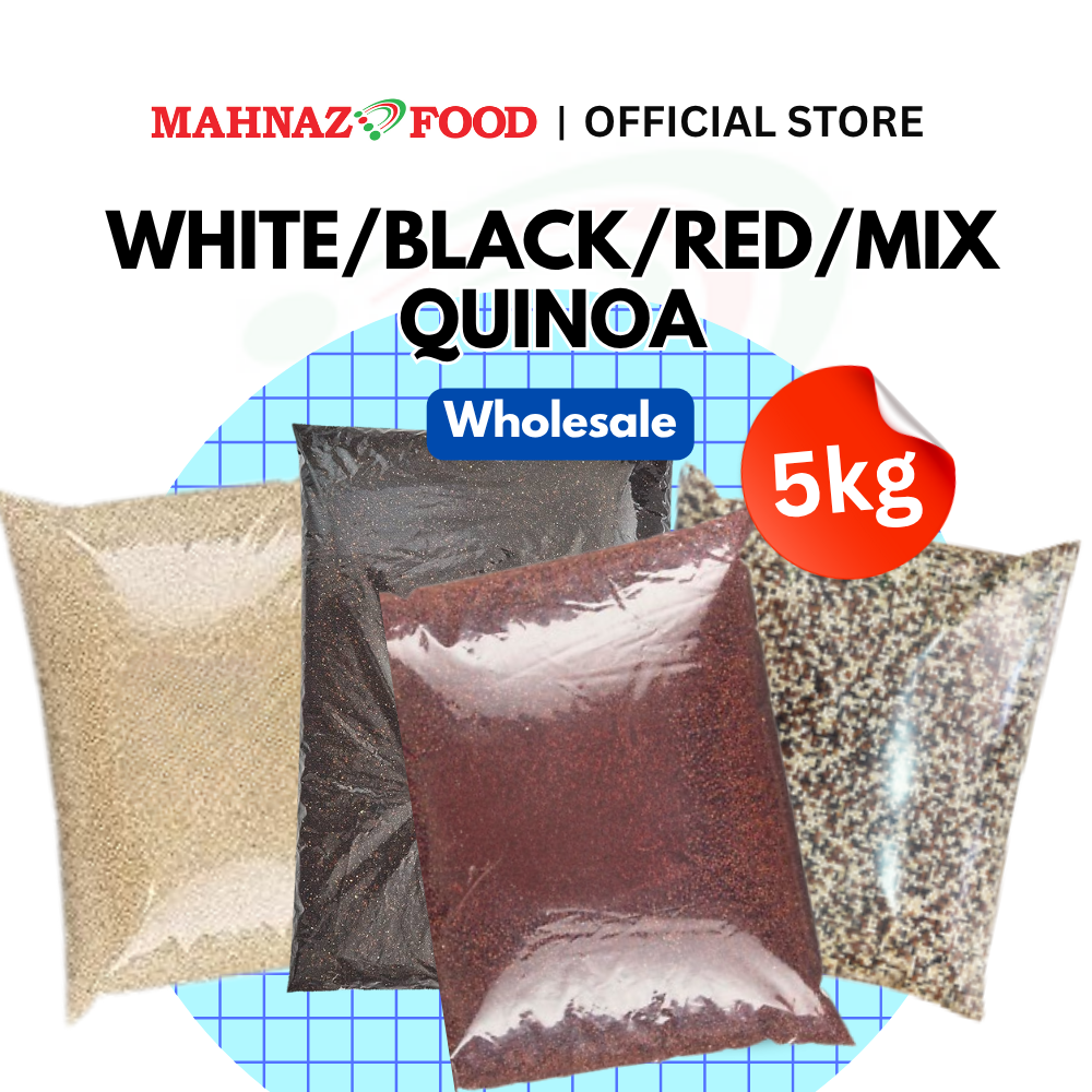 Mahnaz Food Wholesale | Black/White/Red/Mix Tri-Colour Quinoa 5kg