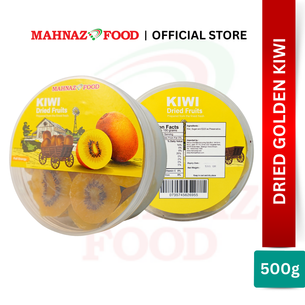 Mahnaz Food Variety Dried Fruits Round Container 400g – 550g | Premium Snack | Healthy Gift Set | Mix Buah Kering | 干果礼盒