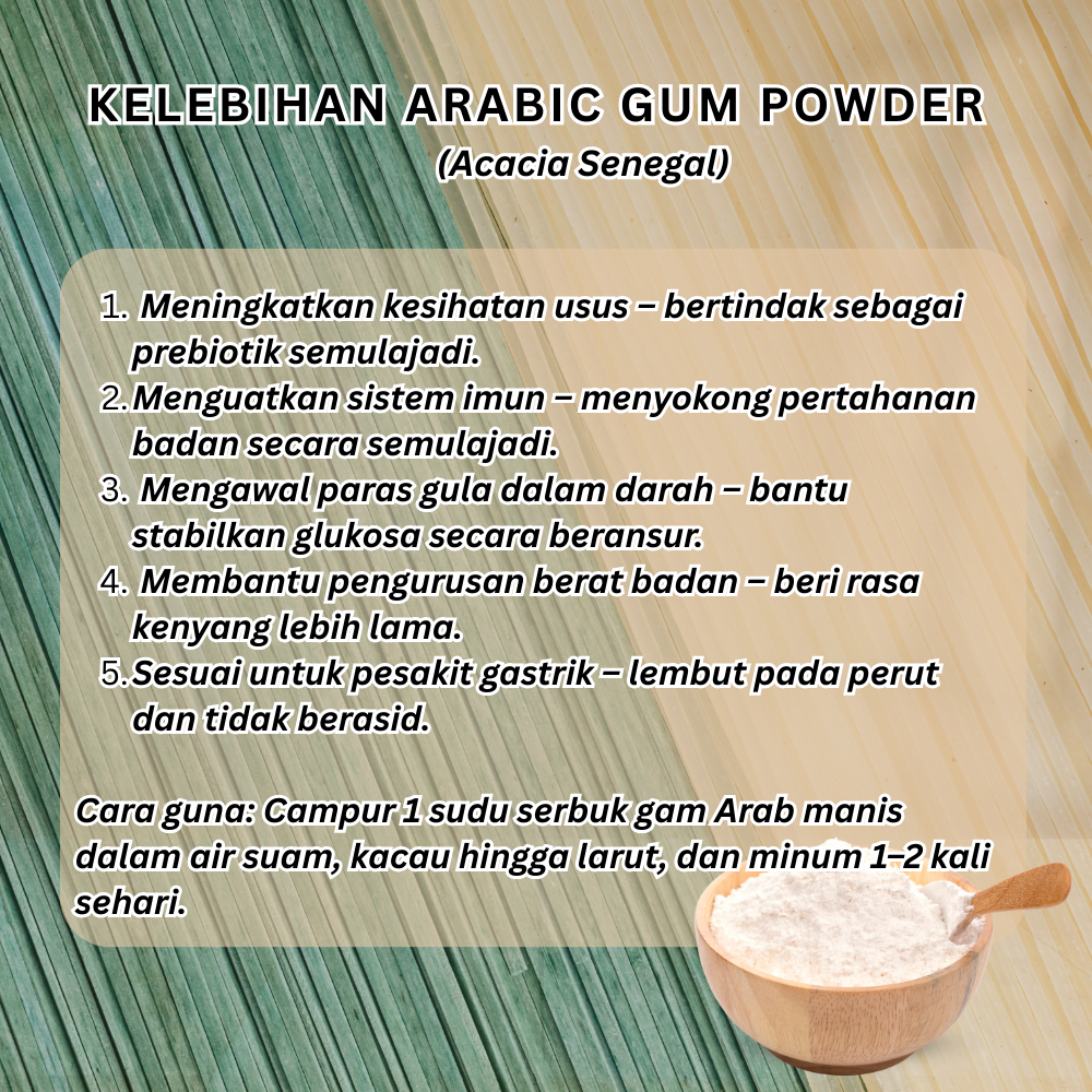 MAHNAZ FOOD Arabic Sweet Gum Powder (160g|310g|1kg)