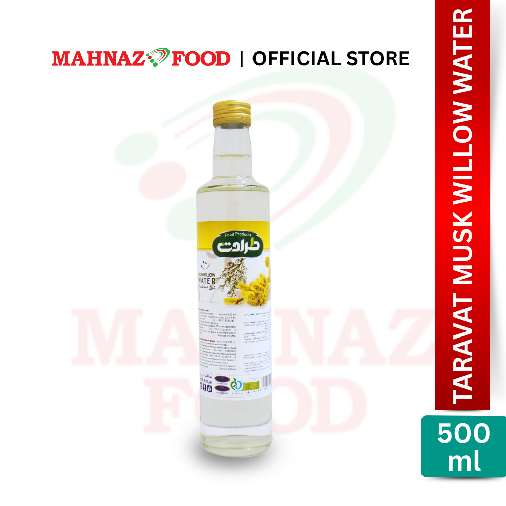 Mahnaz Food Taravat Muskwillow Water 500ml | Natural Herbal Distillate | Pain Relief & Relaxation | Air Bidmeshk | 麝香柳水