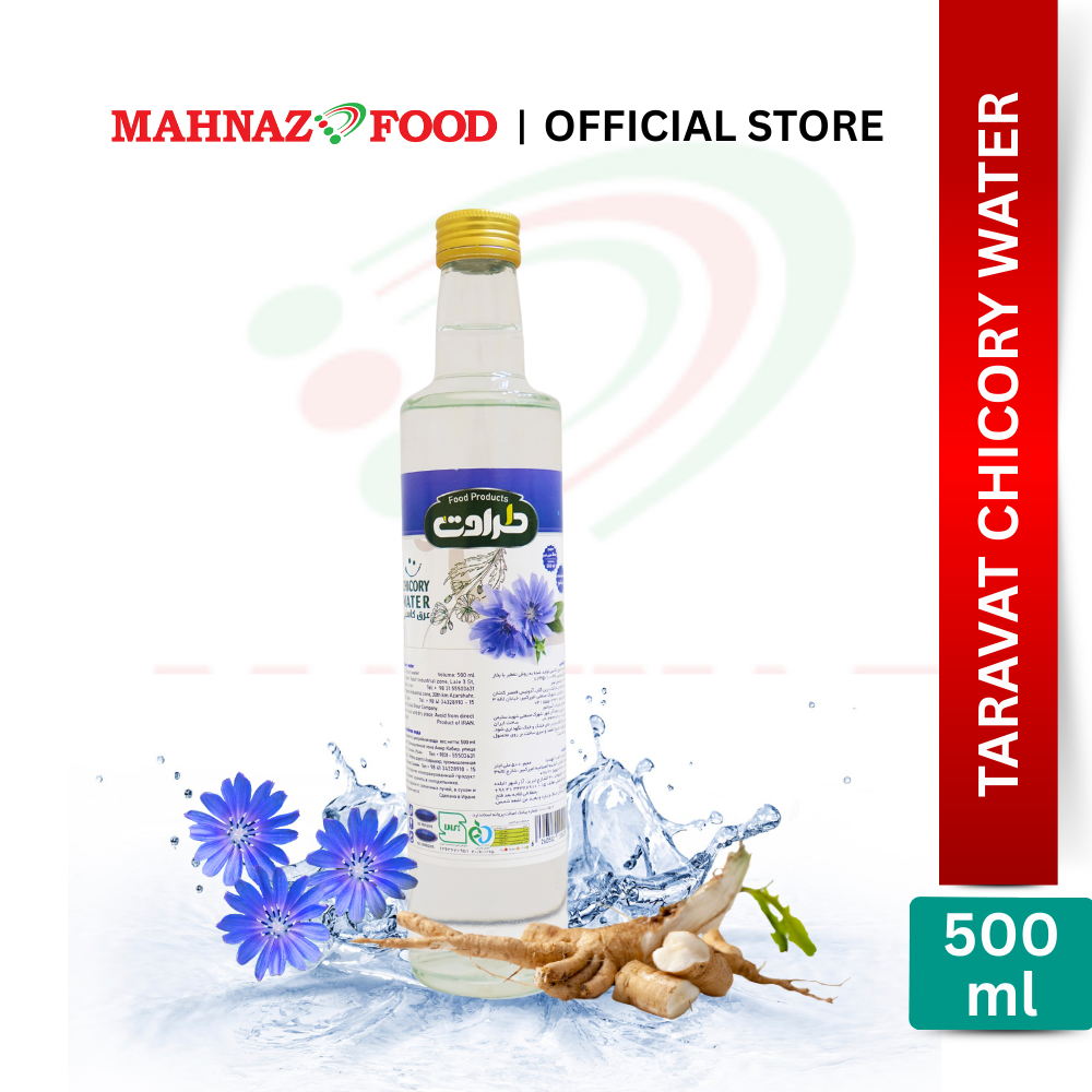 Mahnaz Food Taravat Chicory Water 500ml | Natural Digestive Drink | Detox & Wellness | Herbal Distillate | 菊苣水