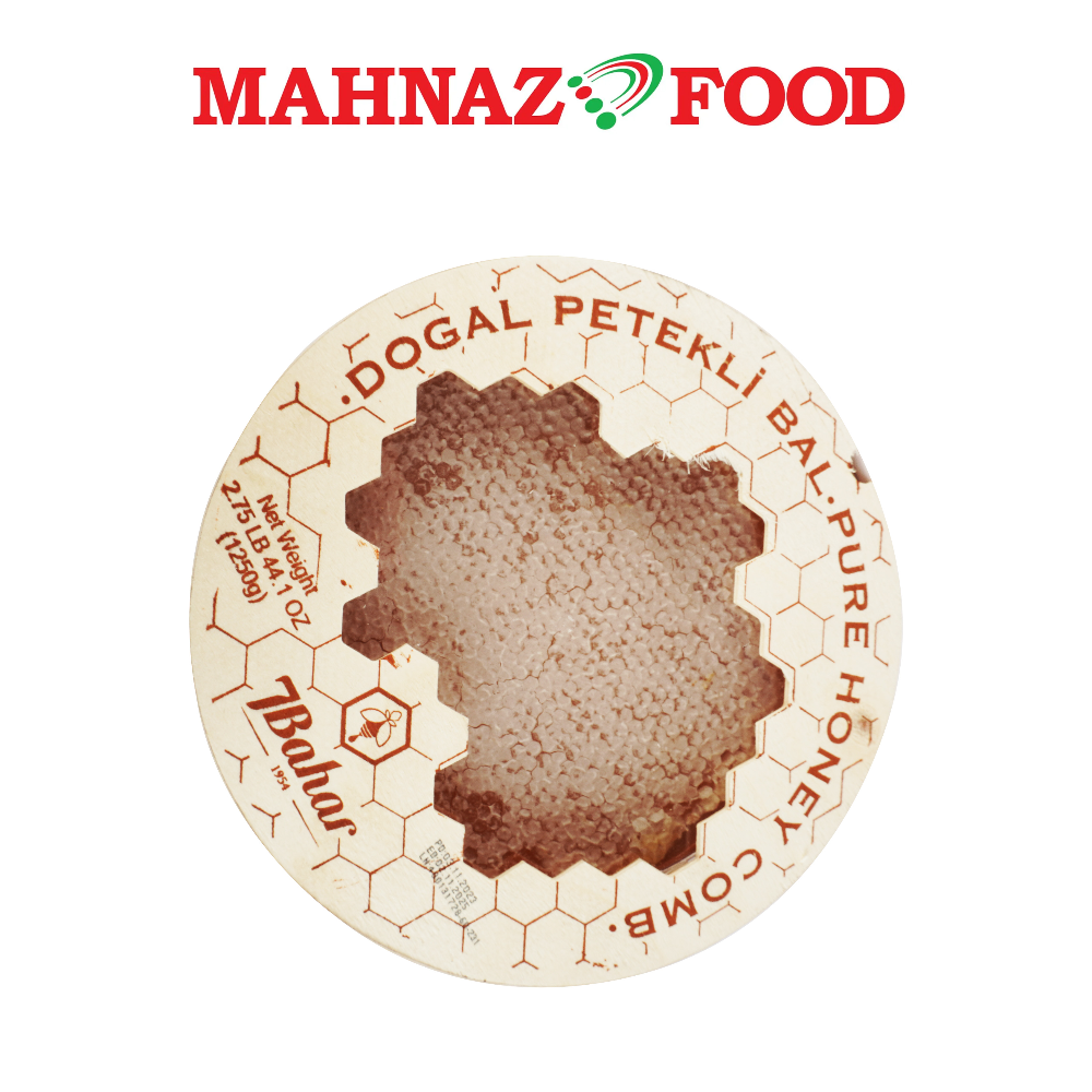 Mahnaz Food 7Bahar Petekli Bal.Pure Honey Comb 1250g