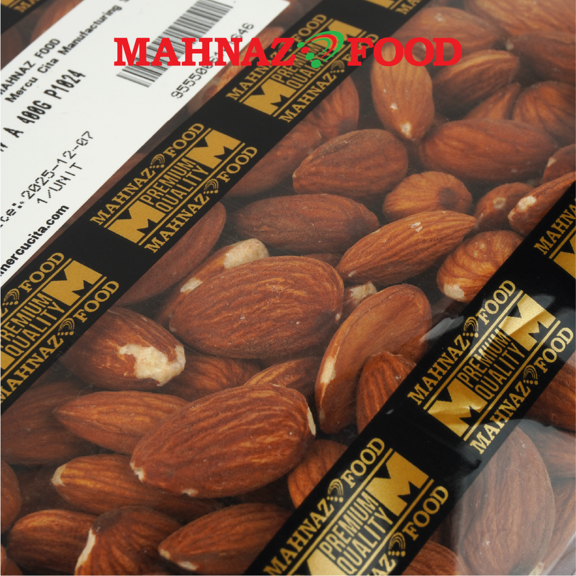 Mahnaz Food Almond Raw Almond 400g