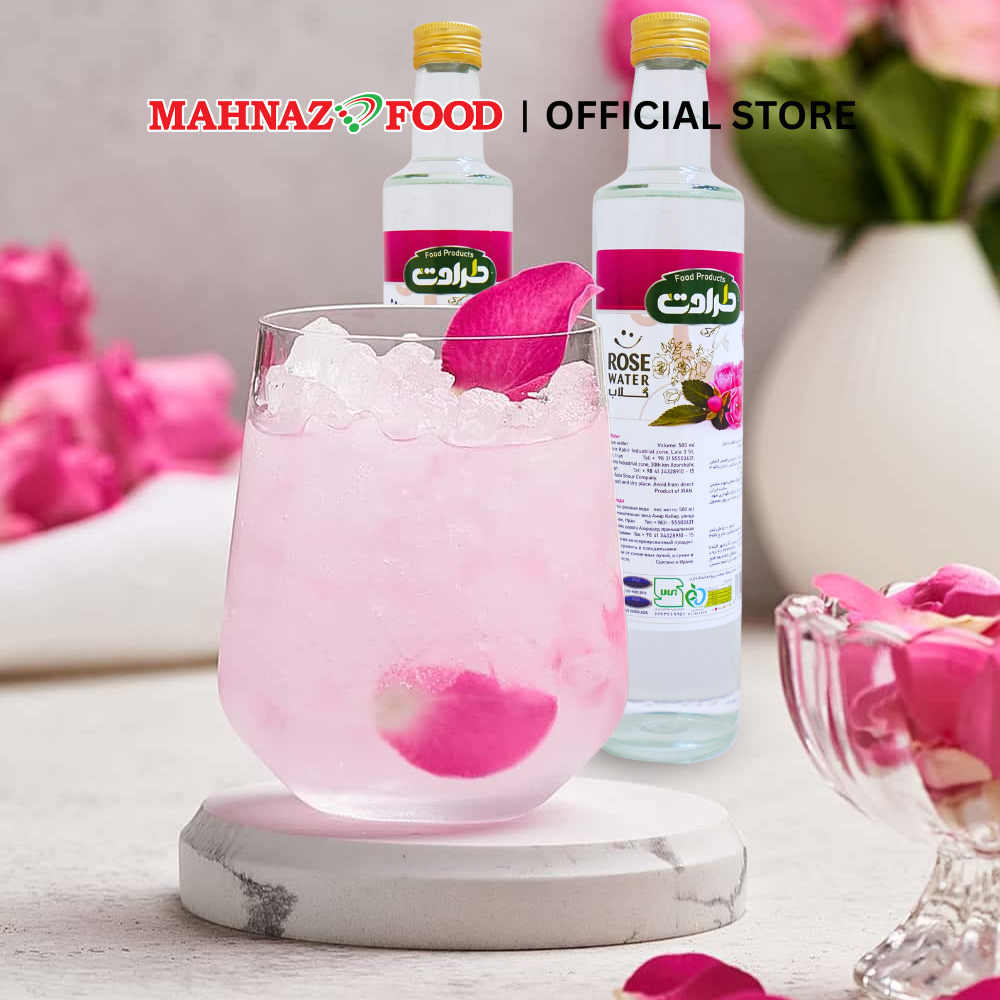 Mahnaz Food Taravat Rose Water 500ml | Natural Floral Water | Mood Booster & Relaxation | Air Mawar | 玫瑰花水