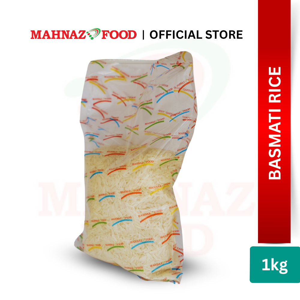 Mahnaz Food Basmati Rice 1KG / 2KG | Beras Basmati Premium Aromatic Long Grain